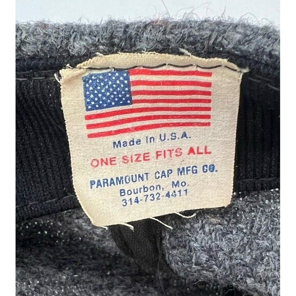 Vintage Ohio State Buckeyes USA Made Gray Wool Snapback Paramount Cap MFG Rare - Picture 8 of 9